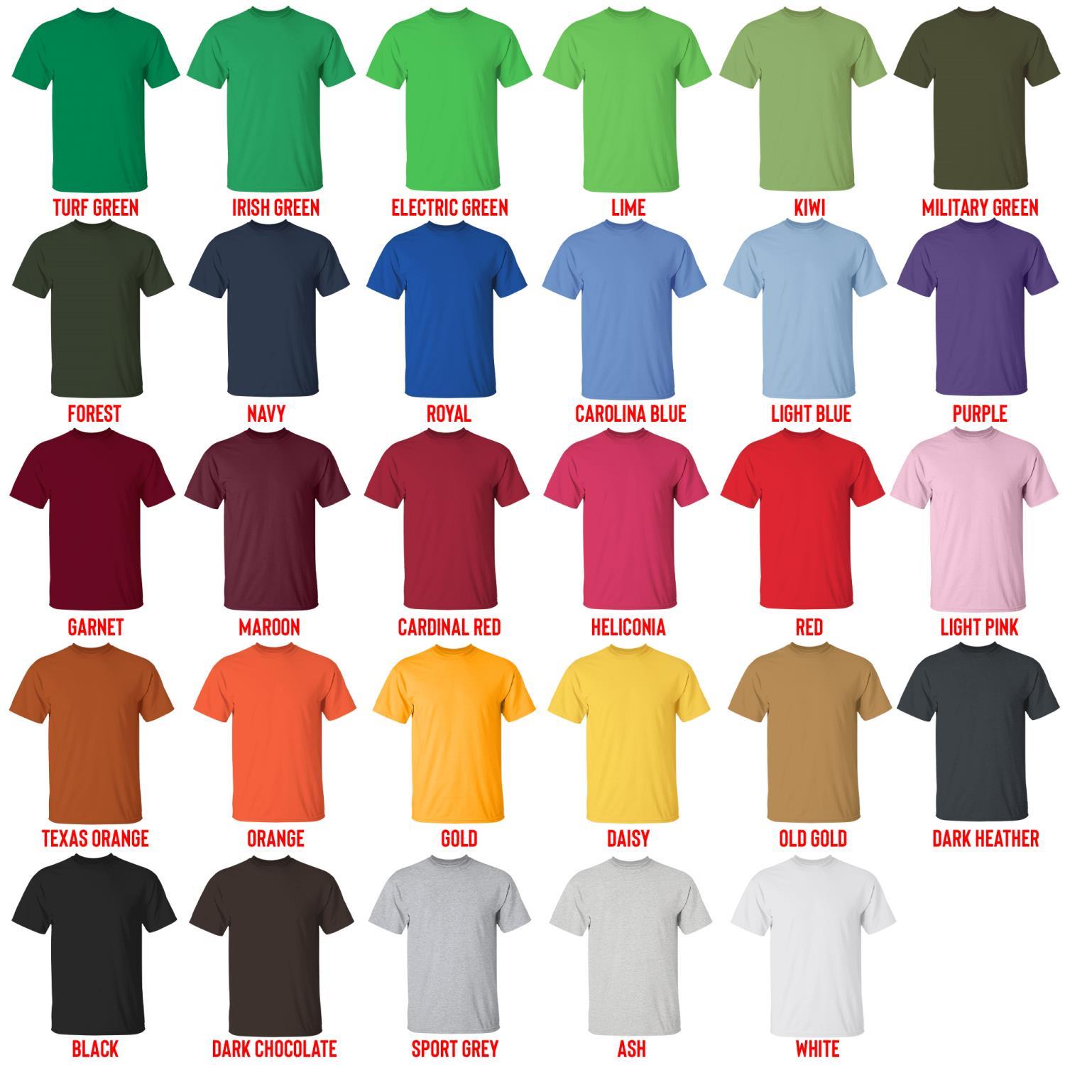 t shirt color chart - Mob Psycho 100 Shop