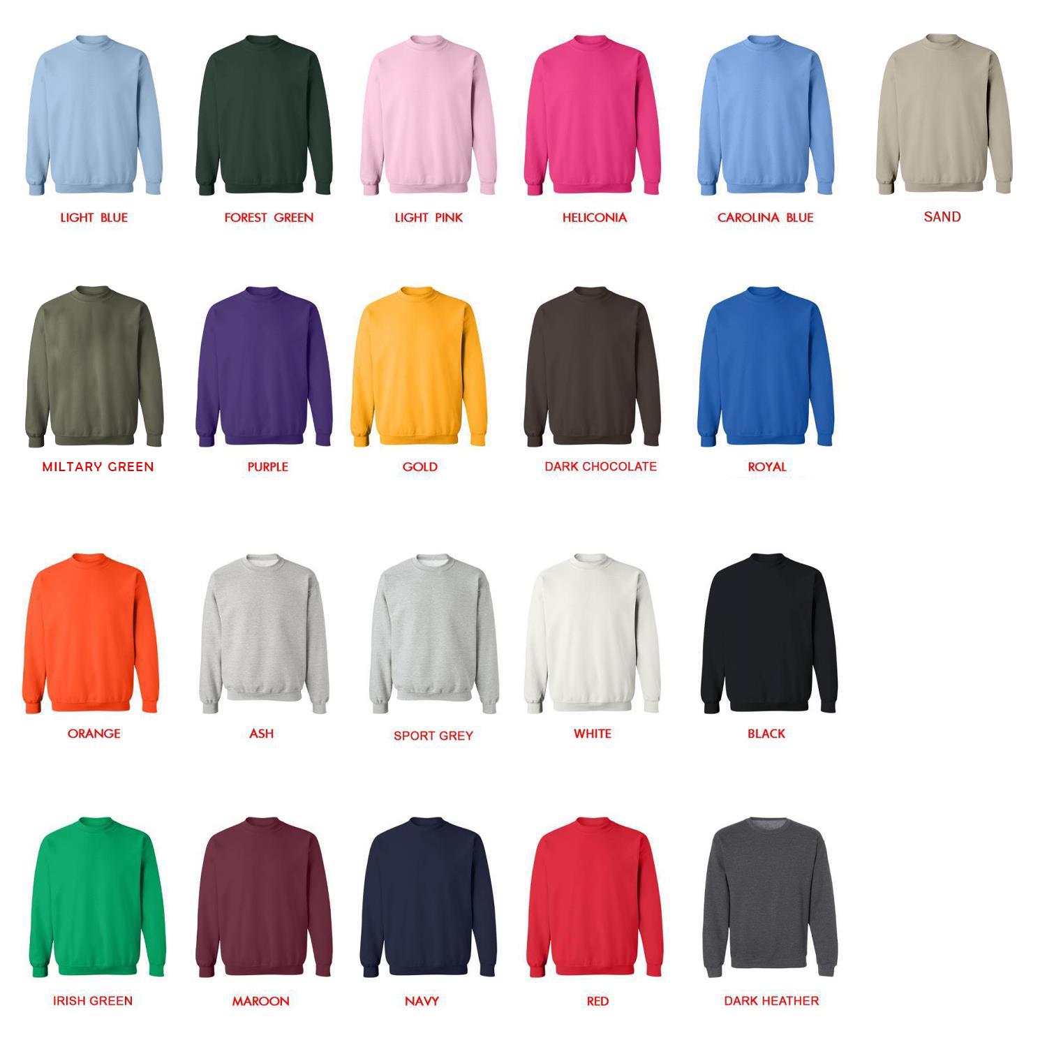 sweatshirt color chart - Mob Psycho 100 Shop