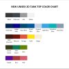 tank top color chart - Mob Psycho 100 Shop