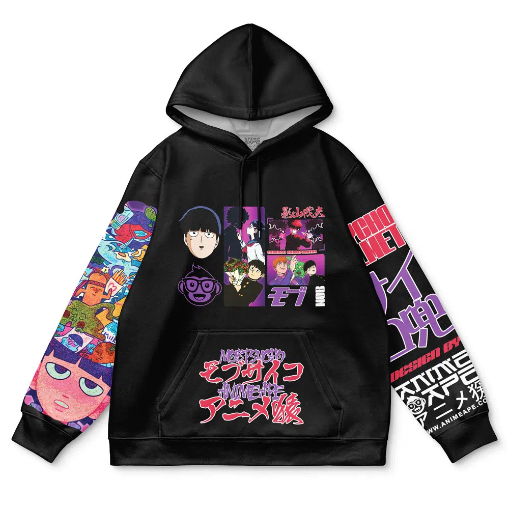 mob Streetwear Hoodie front - Mob Psycho 100 Shop